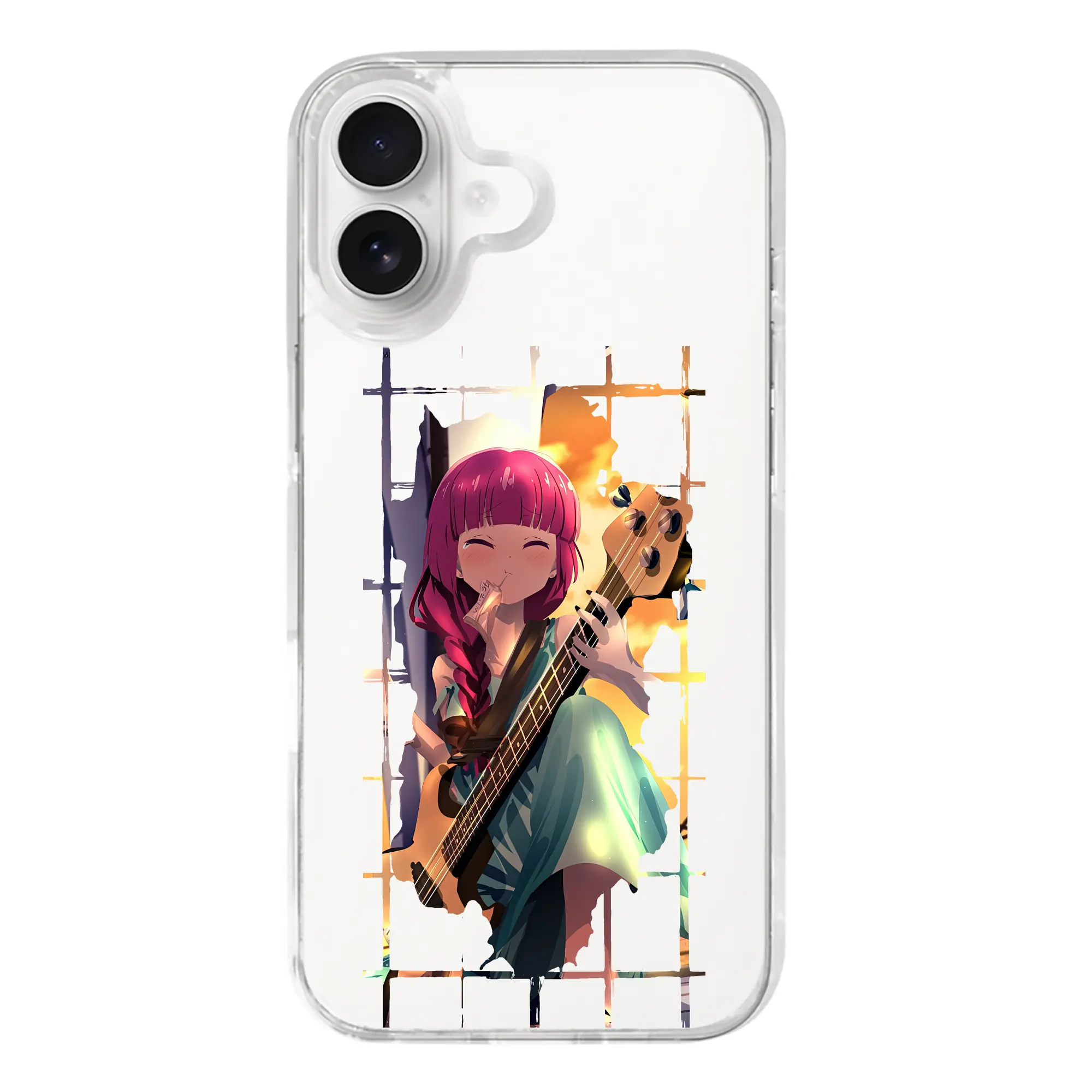 ぼっちざろっく！ グッズ,廣井きくり - iPhone 17シリーズ 透明スマホケース – 薄型・耐衝撃・精密フィット保護カバー